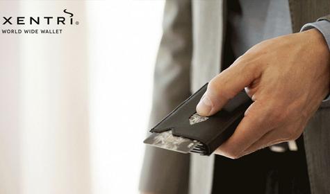 KORTTILOMPAKKO EXENTRI TM, MUSTA