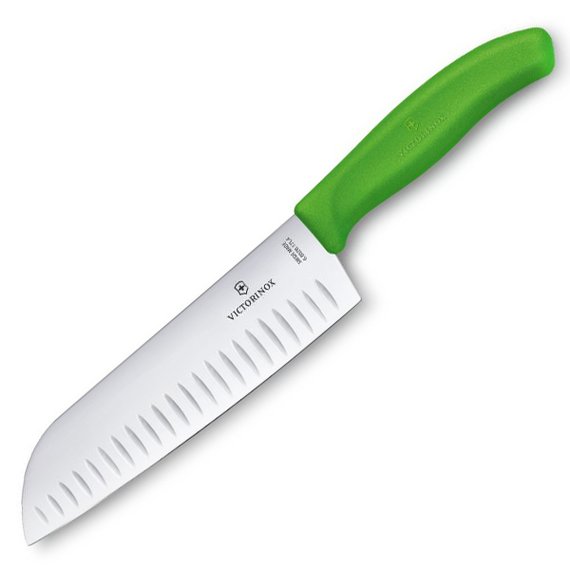 Mastermark.fi VICTORINOX SANTOKU VEITSI 17 CM VIHREA PAKKAUKSES